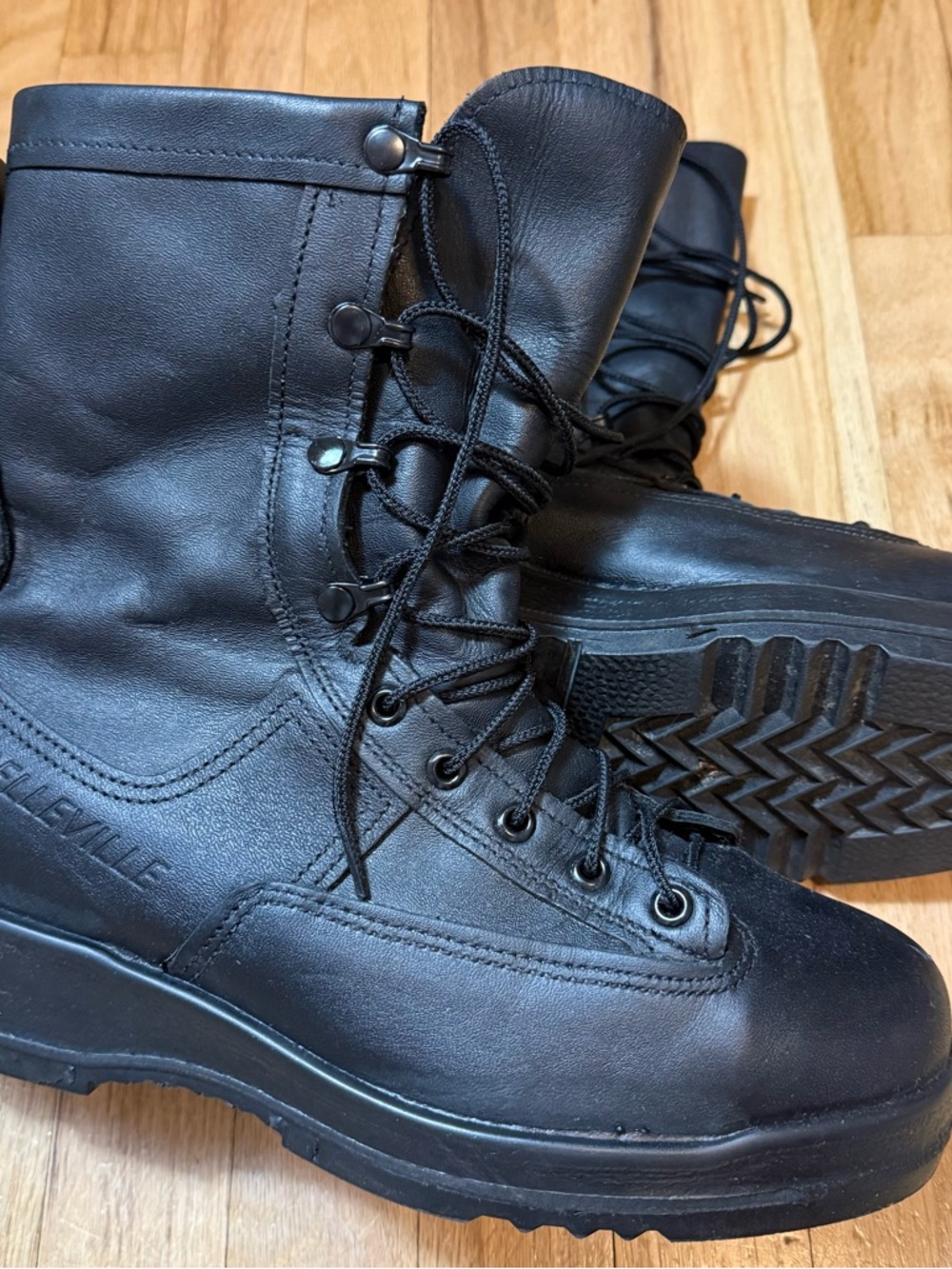 Belleville Men's Black Tactical Leather Boots